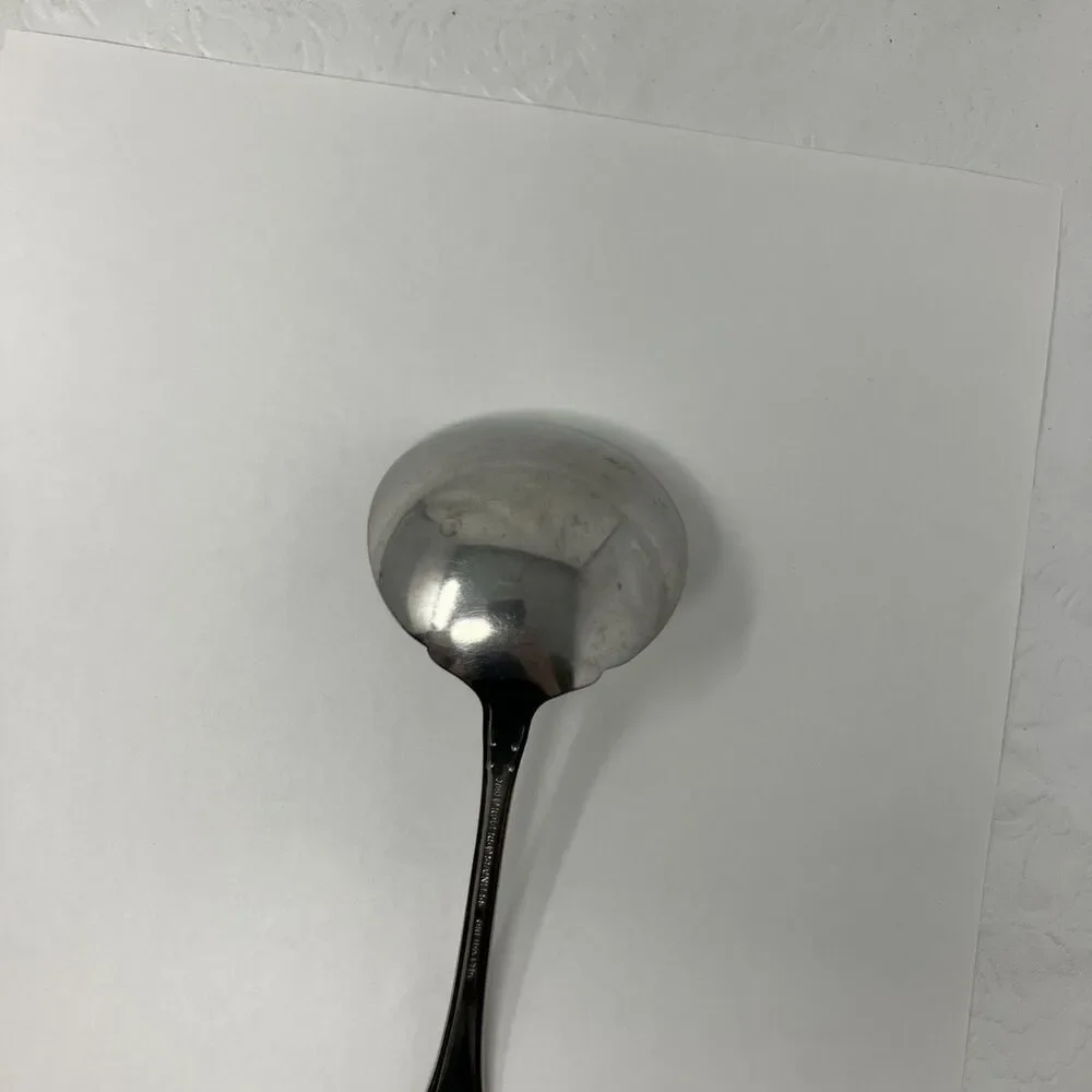Oneida ARBOR ROSE Stainless TRUE ROSE 1881 Rogers Ltd Gravy Ladle Flatware 7 3/8